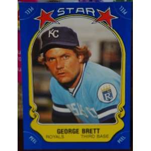 1981 Fleer All Star Sticker George Brett Checklist Kansas City Royals 