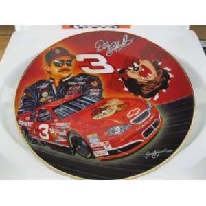    Dale Earnhardt Sr Collectors Plate with Taz 
