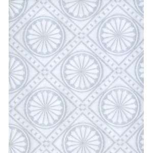  Wall Covering White/Blue Paper, Textured Vinyl Embossed 