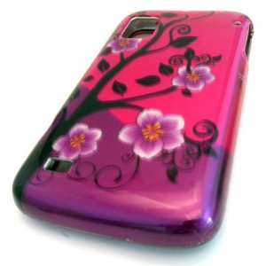  NEW ZTE N860 Warp Purple Pink Cherry Blossom Design Gloss 