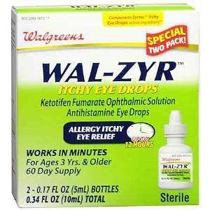   Wal Zyr Itchy Eye Drops 2 Pack, 2 ea Health 