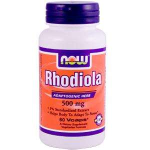 Now Foods Rhodiola, Rhodiola rosea Root 500 mg 60 Vc  