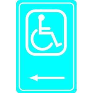 BRADY 91352 Handicapped Symbol,EG,Grn/Wht,Al,18x12  