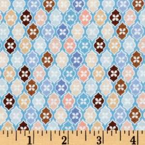  44 Wide Flutter Tile Blue Fabric By The Yard Arts 