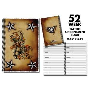  Tattoo Flash Appointment Book Pirates Life Canon Flag 