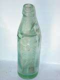 Antique B.M.W. Co Bermuda Green Codd Bottle w/Marble  