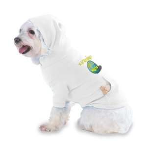 Wardens Rock My World Hooded (Hoody) T Shirt with pocket for your Dog 
