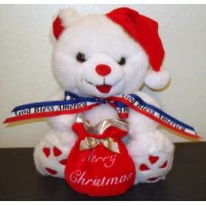  God Bless America Plush Christmas Teddy Bear Everything 