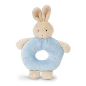  Bunnies By The Bay Bunny Ring Rattle, Blue Baby