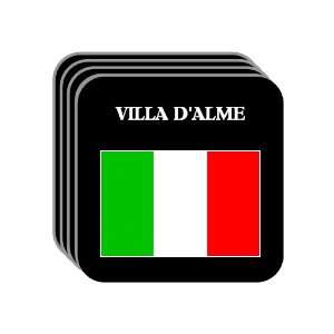  Italy   VILLA DALME Set of 4 Mini Mousepad Coasters 