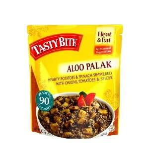 Tasty Bite Aloo Palak Entree, Heat & Eat, 10 Ounce Pouches (Pack of 6)