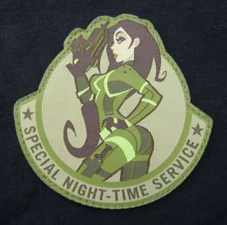 SPECIAL NIGHT TIME SERVICE MULTICAM MORALE VELCRO PATCH  