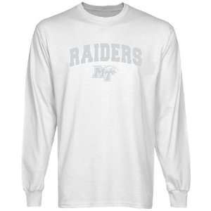 Middle Tennessee State Blue Raiders White Logo Arch Long Sleeve T 