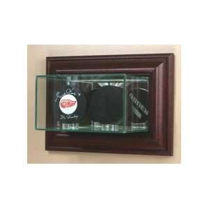   Wall Mounted Glass Double Hockey Puck Display Case