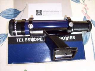 Meade Blue 6x30mm xhair finderscope w/ tall bracket  