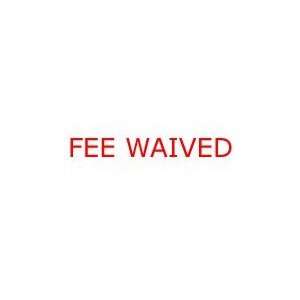  FEE WAIVED Rubber Stamp for office use self inking Office 
