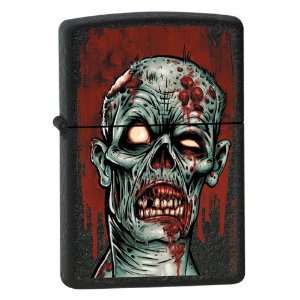  Zippo Bloodied Zombie Black Crackle Finish Lighter, 7292 