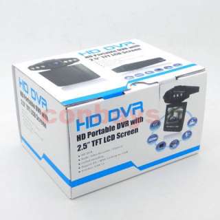 Car IR HD Night Vision Vehicle Cam DVR 270° 6 LED Recorder 