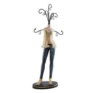  Urban Glam Mannequin Jewelry Holder Gold Color 5x14 