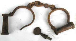 Civil War Slave Old West Pirate Police Iron Handcuffs Reproduction