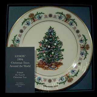 Lenox China Christmas Trees Around World POLAND Plate 1994 4th Annual 