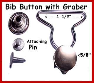 Bib Buttons & GRABER parts for OVERALLS, Jeans & Pants  