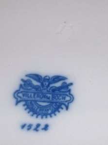Villeroy & Boch blue and white watermill charger vintage / antique 