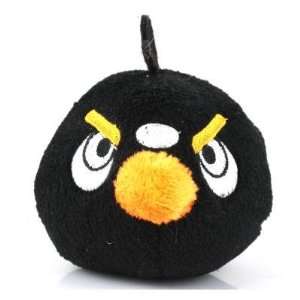  Angry Birds Soft Plush Doll S18 3 inch   Black Toys 