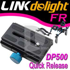 FOTGA DP500 Quick Release Base Plate for Rail Rod System Rig DSLR 