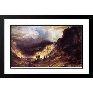 Storm in the Rocky Mountains, Mr. Rosalie 25x29 Framed and Double 