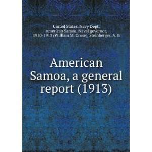  American Samoa, a general report (9781275401891) A. B 