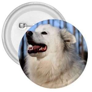  American Eskimo Dog 3in Button E0011 