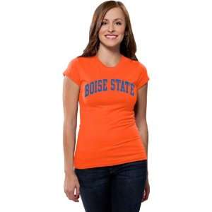  Broncos Womens Orange Varsity Team Arch T Shirt