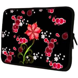 13 inch Red Hepatica Flower Notebook Laptop Sleeve Bag Carrying Case 