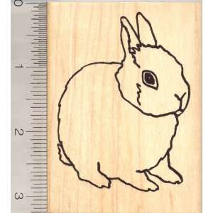  Large Dwarf Rabbit rubber stamp Arts, Crafts & Sewing