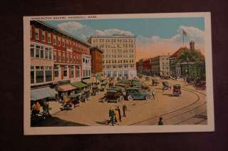 Washington Square, Haverhill, MA. Old Vintage Postcard  