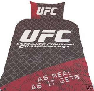 UFC FIGHT CHAMPION SINGLE BEDDING DUVET QUILT COVER SET  