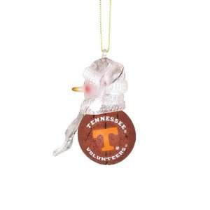 BSS   Tennessee Volunteers NCAA Acrylic Basketball Snowman Ornament (2 
