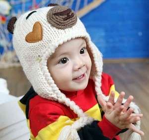 Cute Toddler Baby Beanie Bear Hat Crochet Handmade Photography Prop 