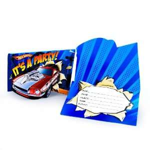  Lets Party By Amscan Hot Wheels Speed City Invitations 