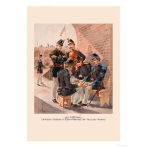 Engineer, Footrifles, Dragoon, Light Artillery and Infantry Giclee 