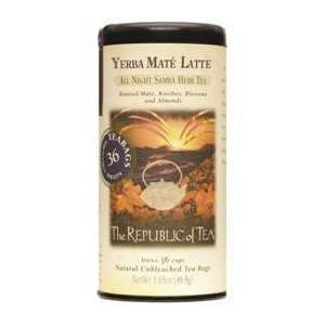 Yerba Mate Latte (36 Natural, Unbleached Tea Bags) by The Republic of 
