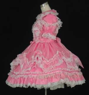 Adult Baby Sissy Dress Pink Satin Costume Custom made 3  