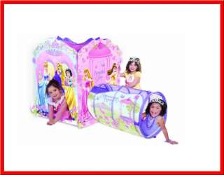 Disney PRINCESS ADVENTURE HUT Play Tent + Tunnel EZ Setup & Storage 