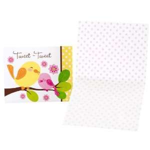   Tweet Bird Pink   Thank You Notes (8) Party Supplies Toys & Games