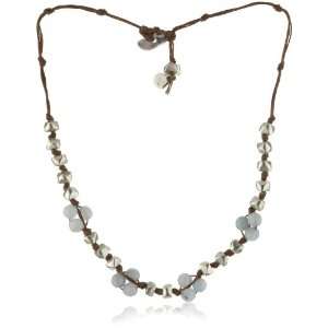   in2 design Hanna Aquamarine Quartz Silver Nugget Necklace Jewelry