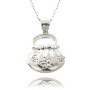 Sterling Silver Handbag Charm Pendant Jewelry