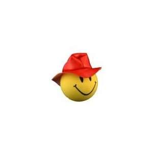  Smiley Fireman Red Hat Antenna Ball Topper Automotive