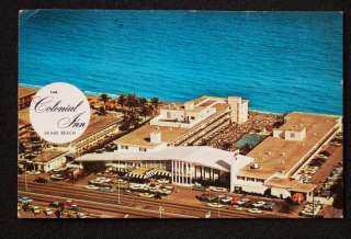 1960s Aerial View Colonial Inn Motel Miami Beach FL PC  