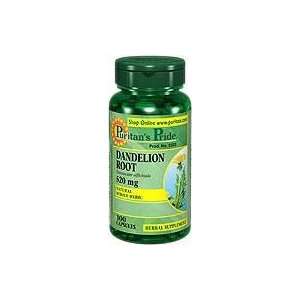  Dandelion Root 520 mg 520 mg 100 Capsules Health 